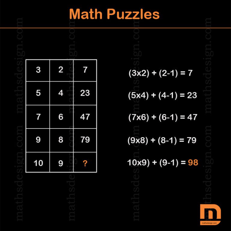 easy 5 maths puzzles with answers for adults