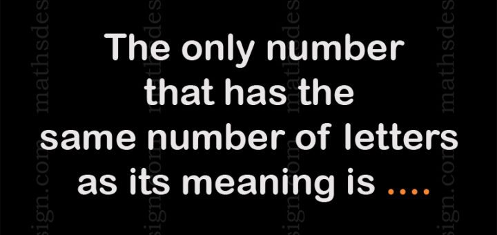 Fascinating Math Fact: The Unique Quality of the Number Four
