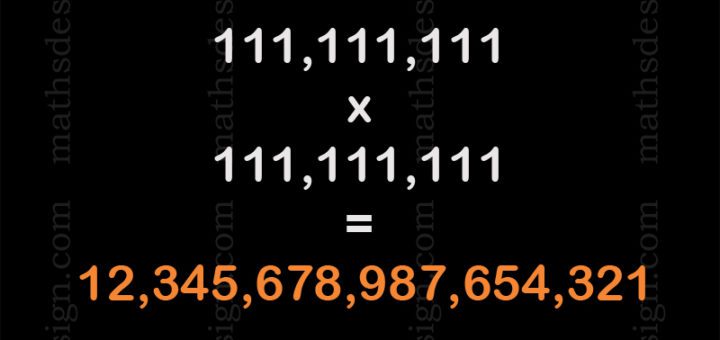 Unveiling the Magic : 111,111,111 x 111,111,111 = 12,345,678,987,654,321