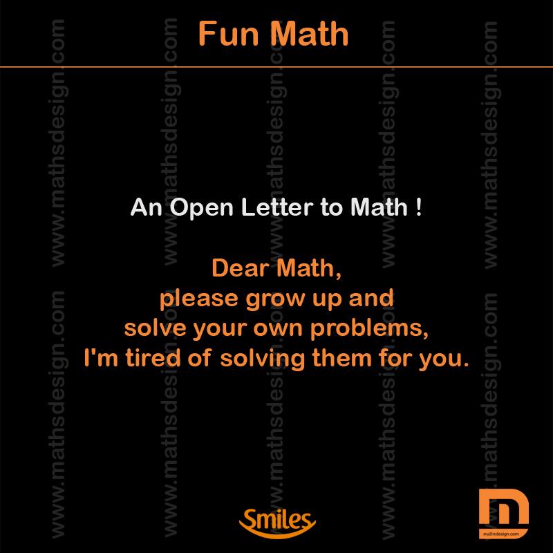 An Open Letter to Math 